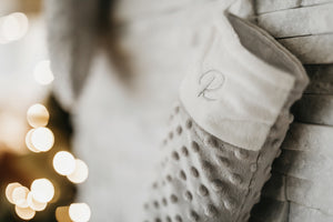 Božična nogavička - siva